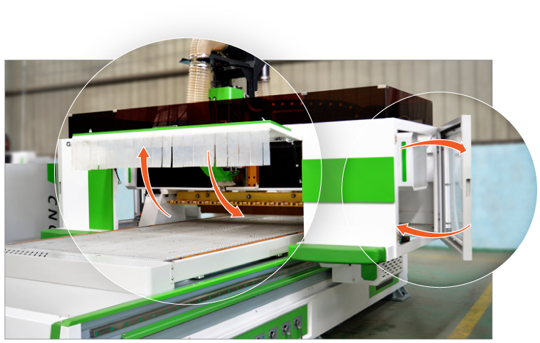 يمكن فتح الغطاء الواقي على جميع الجوانب