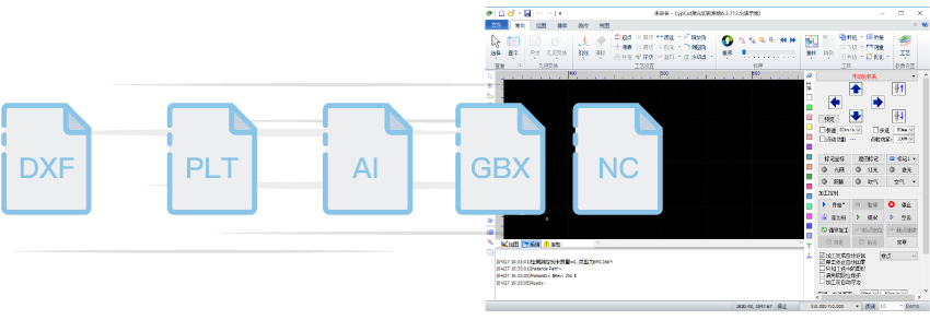 دعم شكل الجرافيك آلة القطع بالليزر