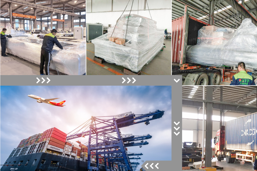 آلة القطع بالليزر التعبئة والشحن