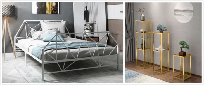 القطع بالليزر والأثاث المعدني